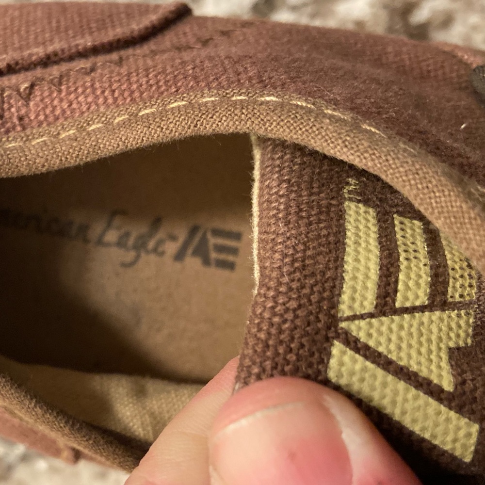 Brown American Eagle Outfitters Canvas High End Casual Shoes Men’s 10 SKATE - Picture 9 of 9